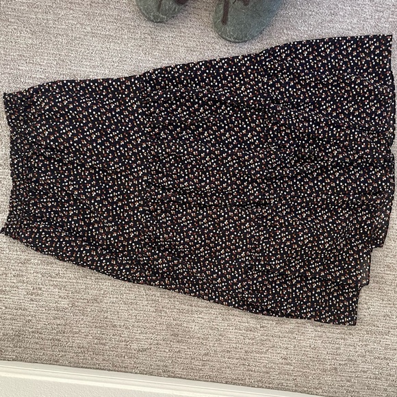 Madewell Black Floral Tiered Maxi Skirt (Size XXS, Fits XS) - Picture 3 of 6